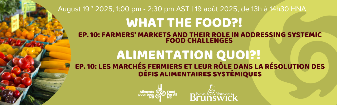 What The Food ?! Farmers' markets and their role in addressing systemic food challenges